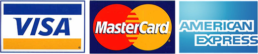 VISA・MasterCard・American Express