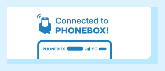PhoneBoxに接続されたスマホのイメージ